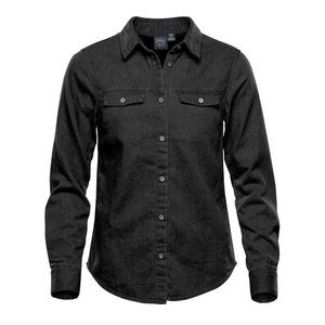 NWOT Stormtech Black Denim Button Up - Women’s